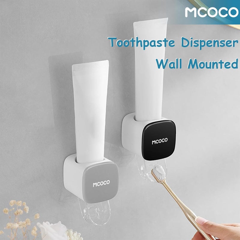 MOCOCO Toothpaste Squeezer Minimalist Toothpaste Squeezer Wall Mounted for Bathroom 1 Pcs Grey - Image 2
